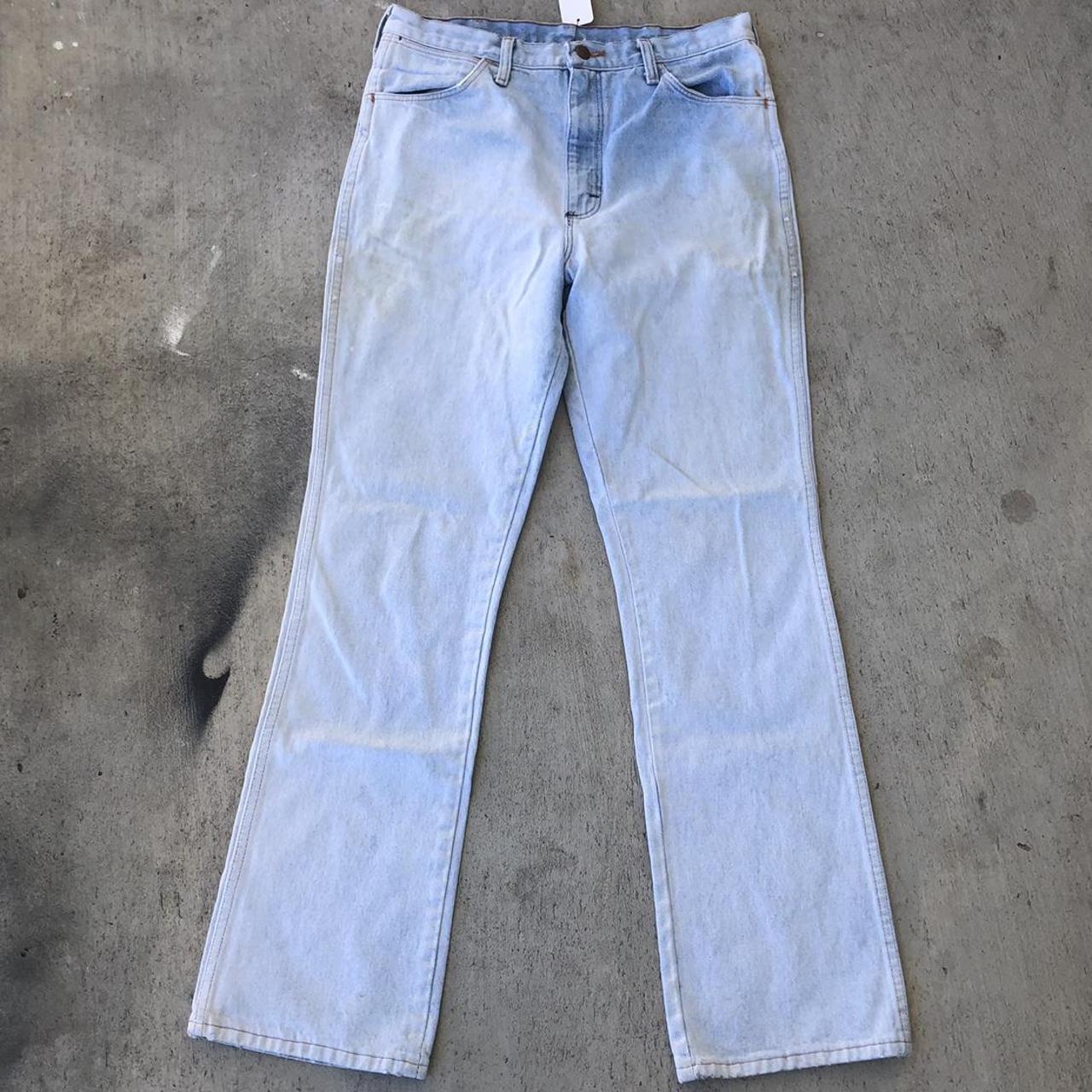 Vintage 80’s Wrangler Jeans, super light wash no... - Depop