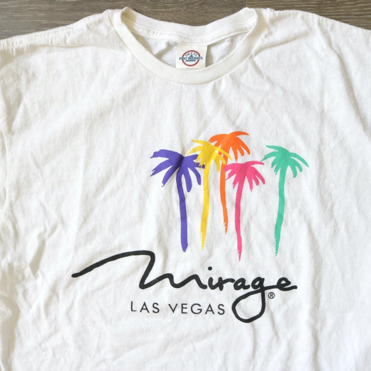 Mirage Las Vegas palm tree tshirt. White with... Depop