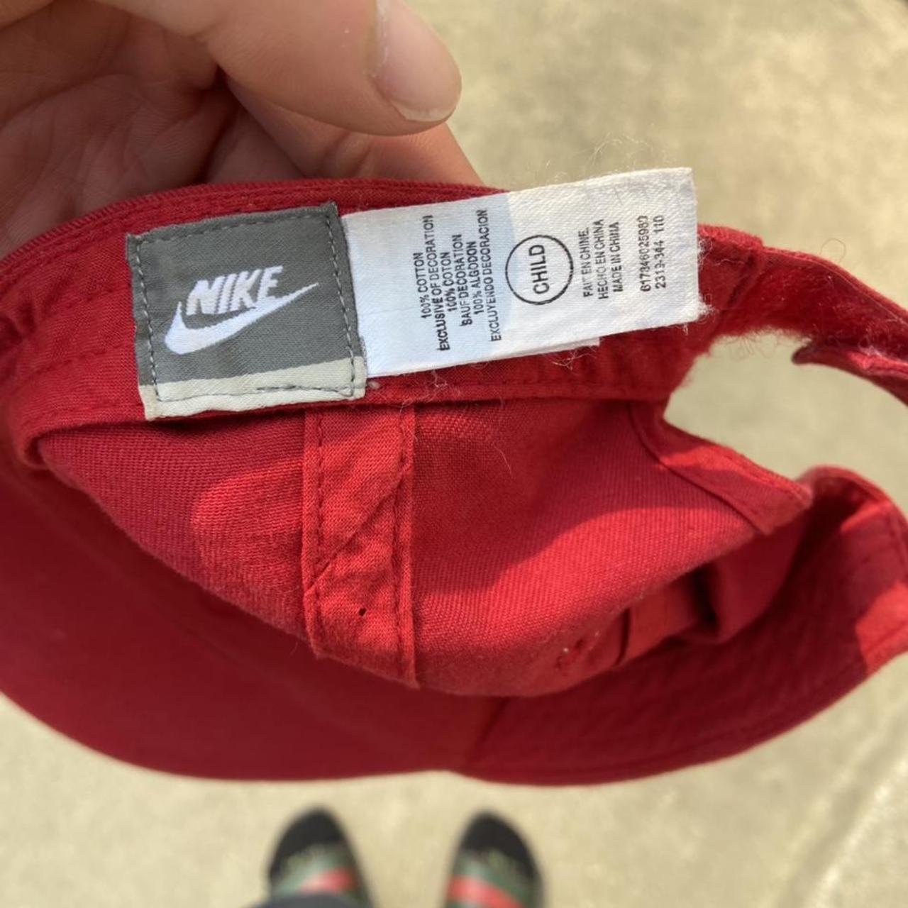 Nike Red and White Hat | Depop