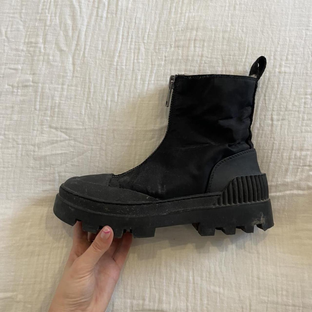 zara fur lined boots