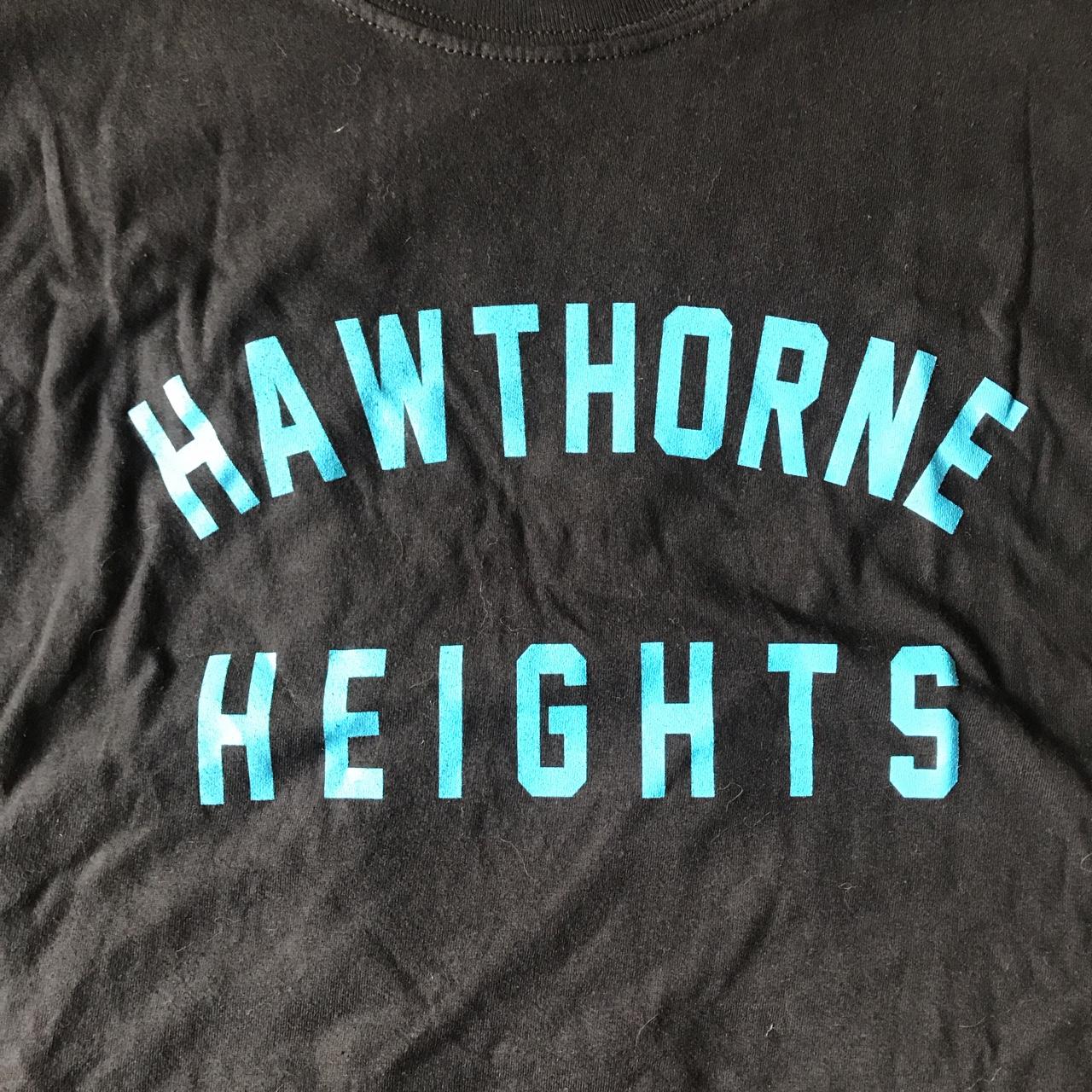 Black Hawthrone Heights Band Tee with Blue... - Depop