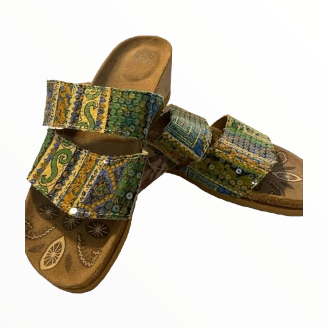 Muk Luks Women's Blue Sandals (2)