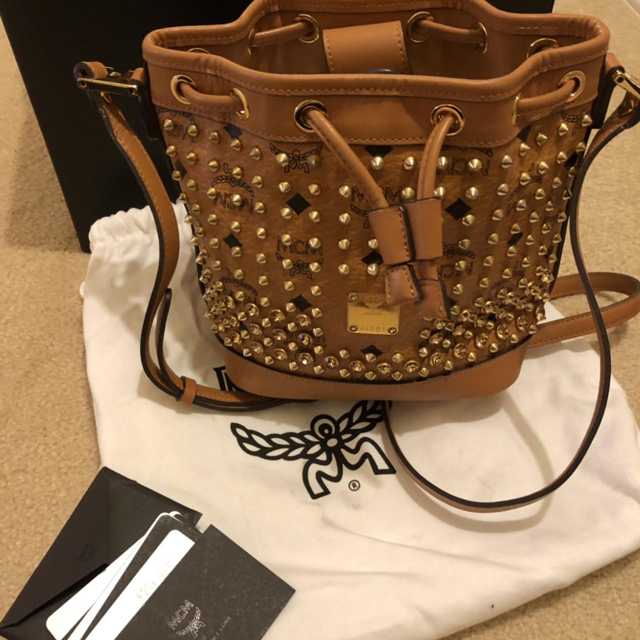 MCM Bucket Bags in Brown