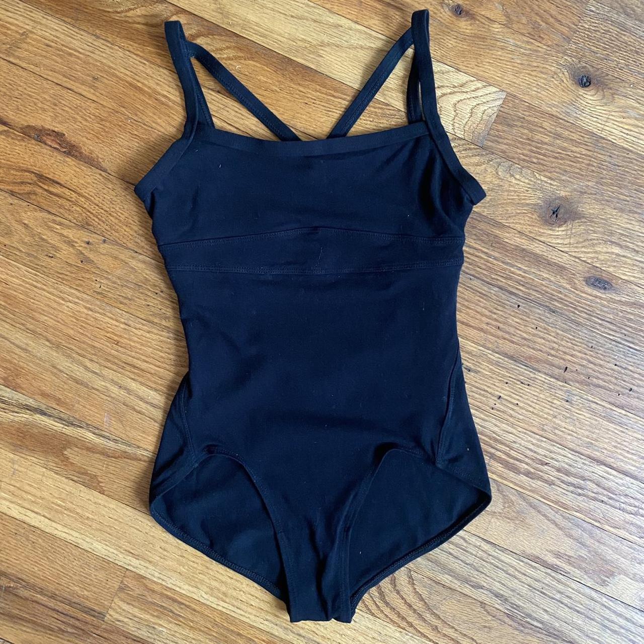 Danskin Women's Black Bodysuit | Depop