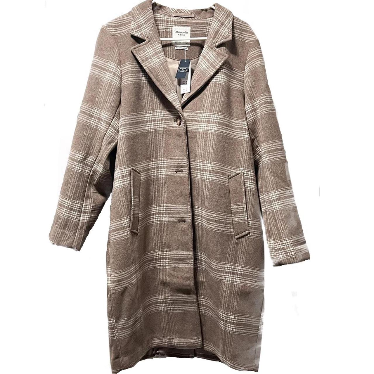 abercrombie wool blend dad coat