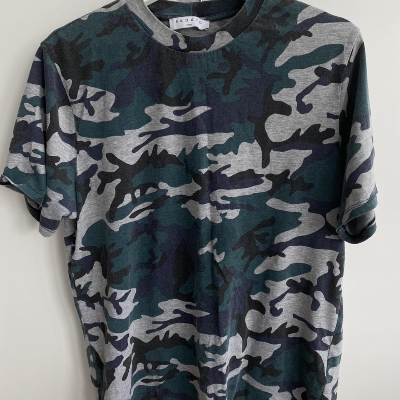 Sandro Green Camo T-Shirt