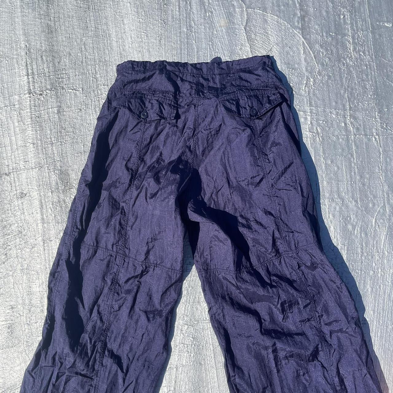motel parachute pants in navy size XS— 30” relaxed... Depop