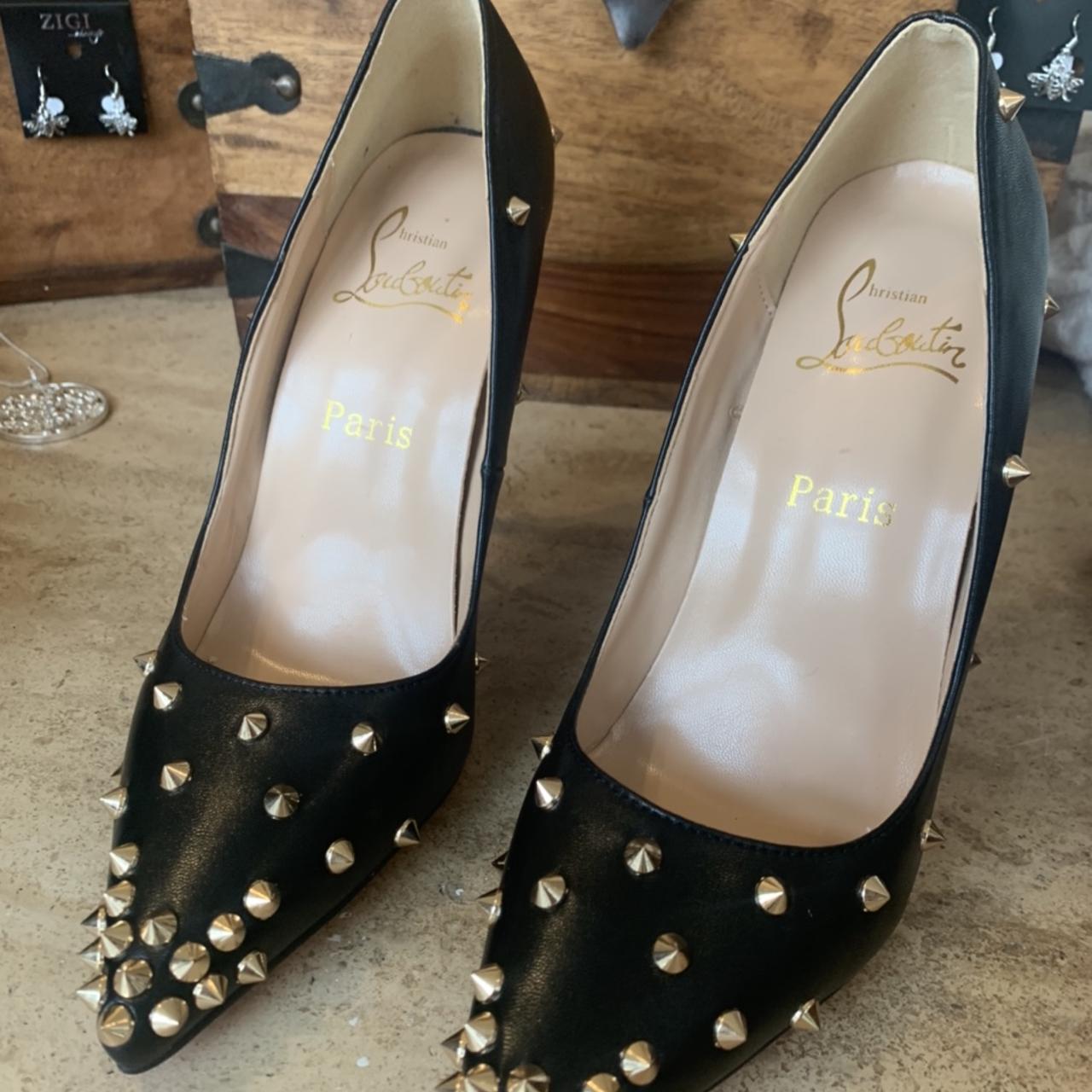 louboutin metal heel