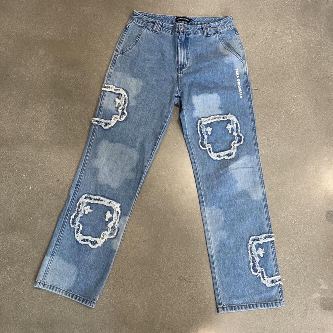 Taka OG Teddy Bear Denim Jeans Worn Once Fit Too... - Depop