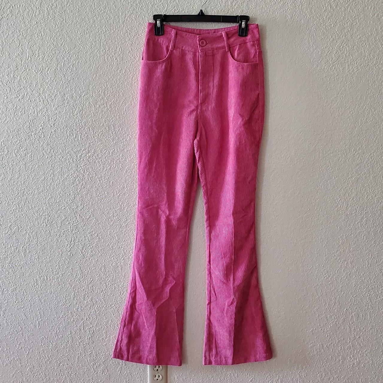 Nasty Gal Women's Pink Jeans | Depop