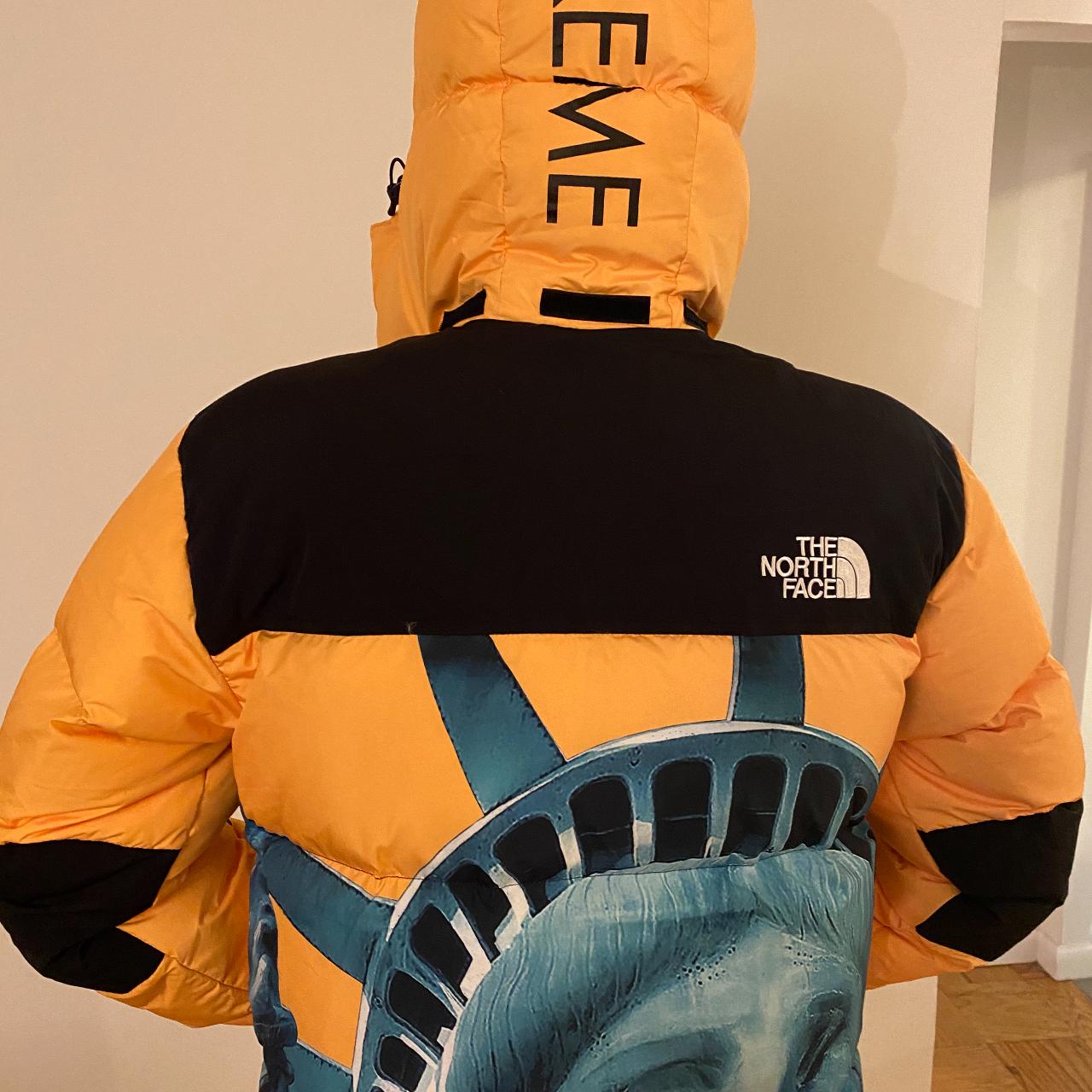 Supreme The North Face Statue of Liberty Baltoro Jacket Yellow