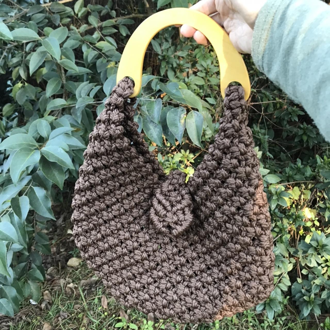 Vintage cheap macrame purse