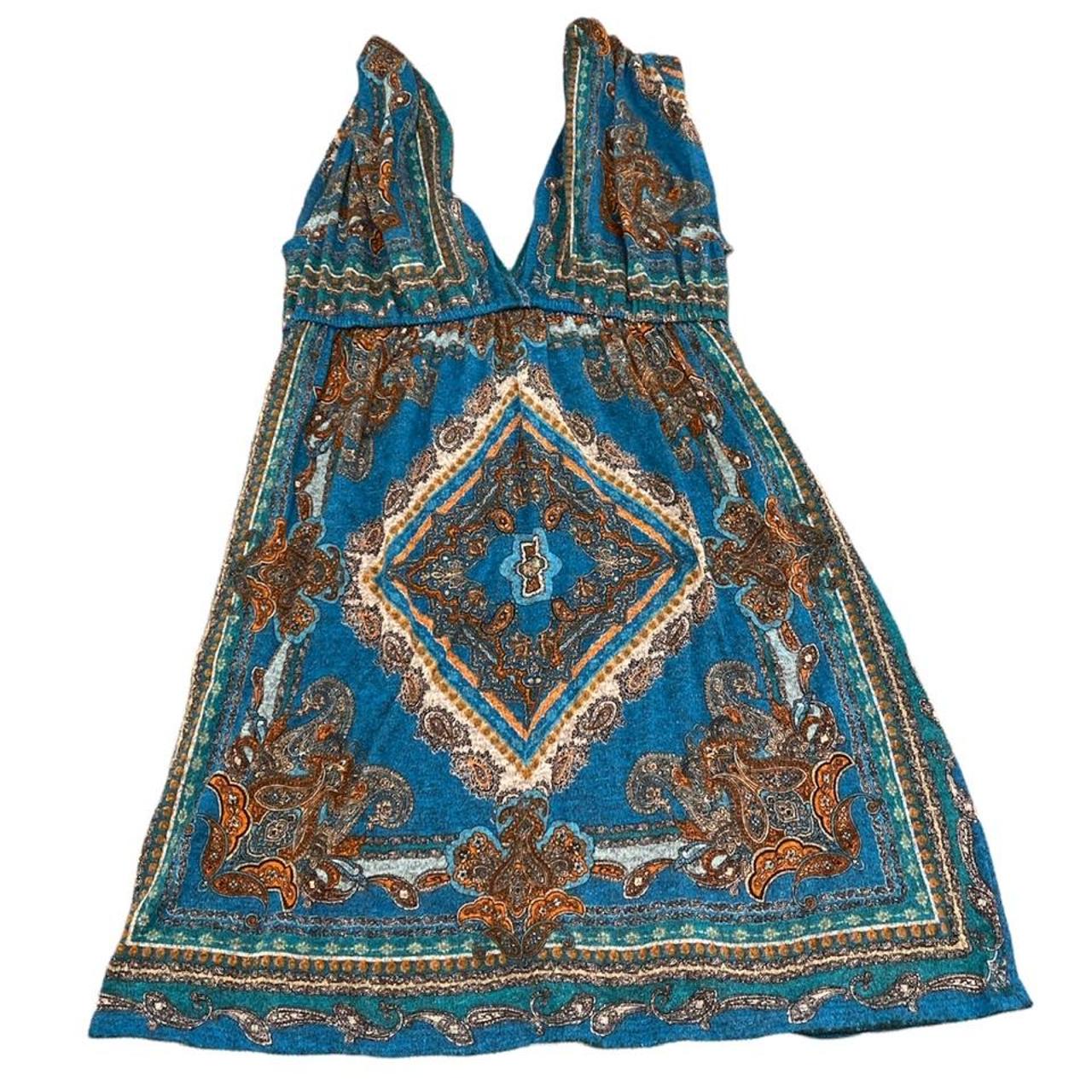 Product Image 1 - Blue/Orange Paisley Design Dress