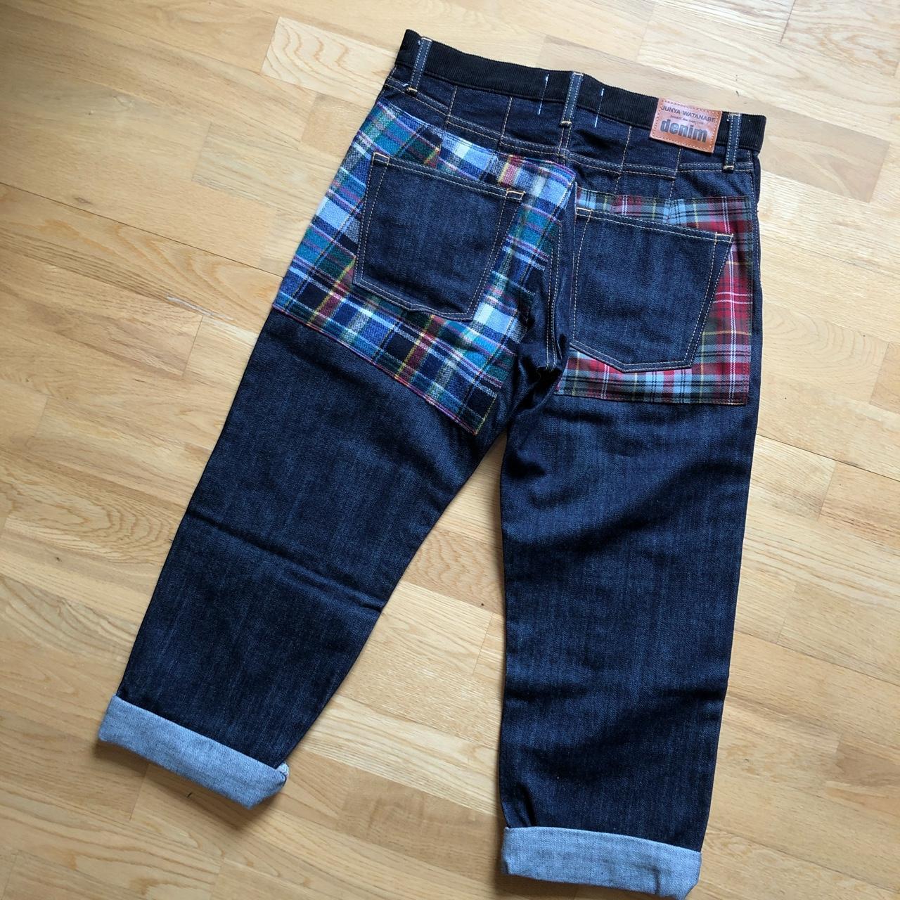 Comme des Garçons x Junya Watanabe denim patched... - Depop