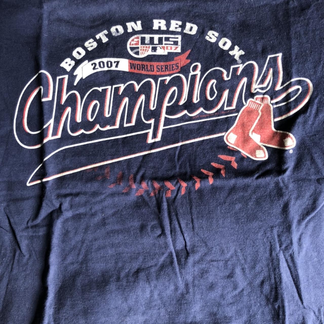 2007 World Series Boston Red Sox Championship Tee - Depop