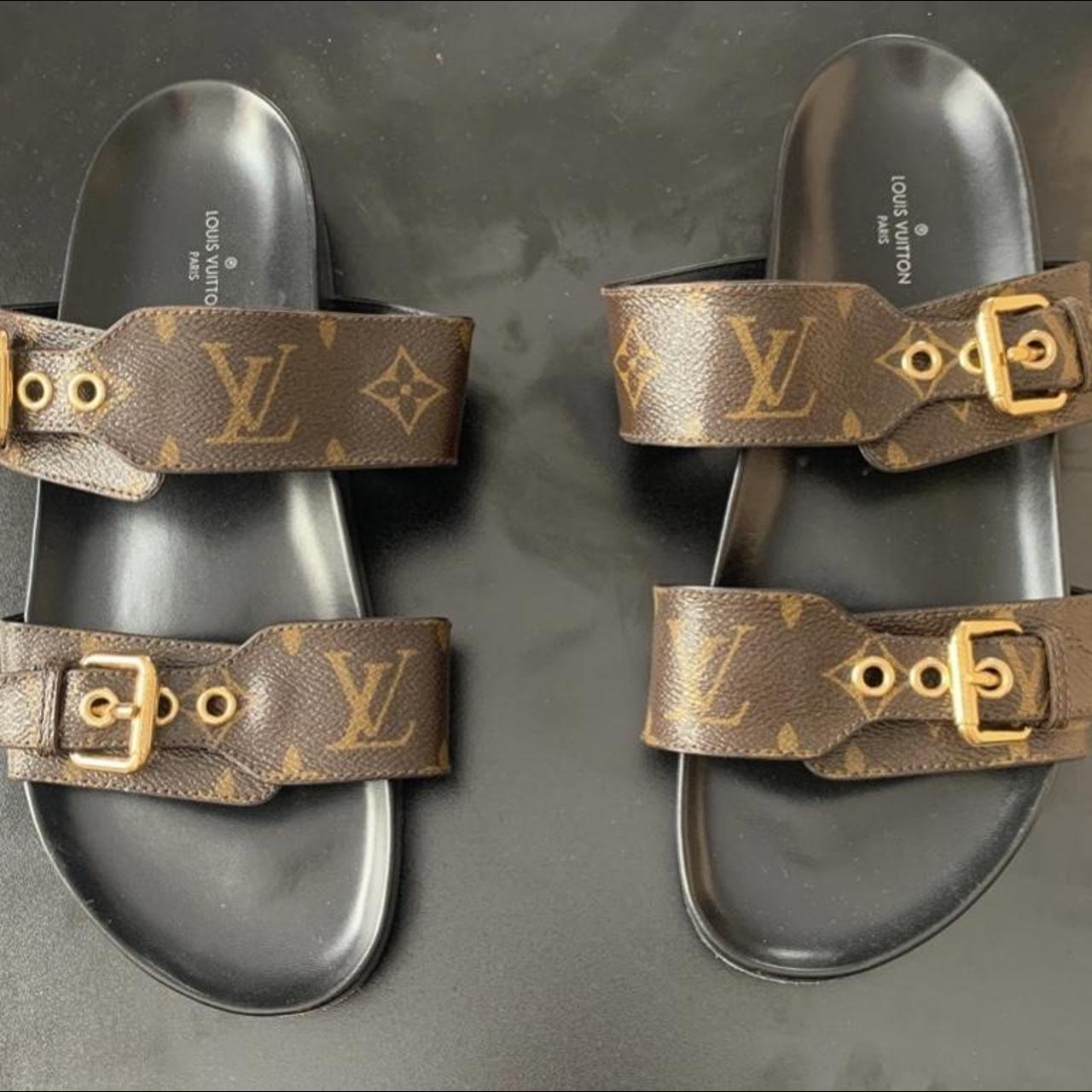 Louis Vuitton Sandals also known as (bom dia flat)... - Depop