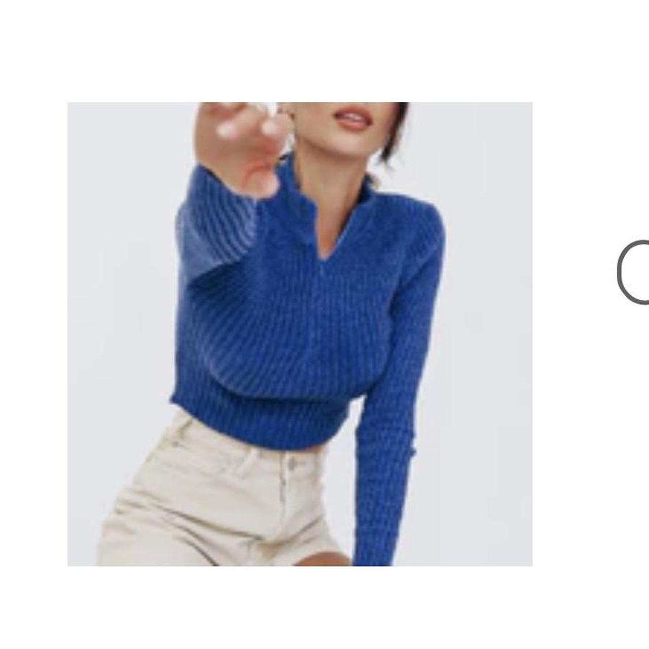 Verge Girl Women's Blue Jumper Depop