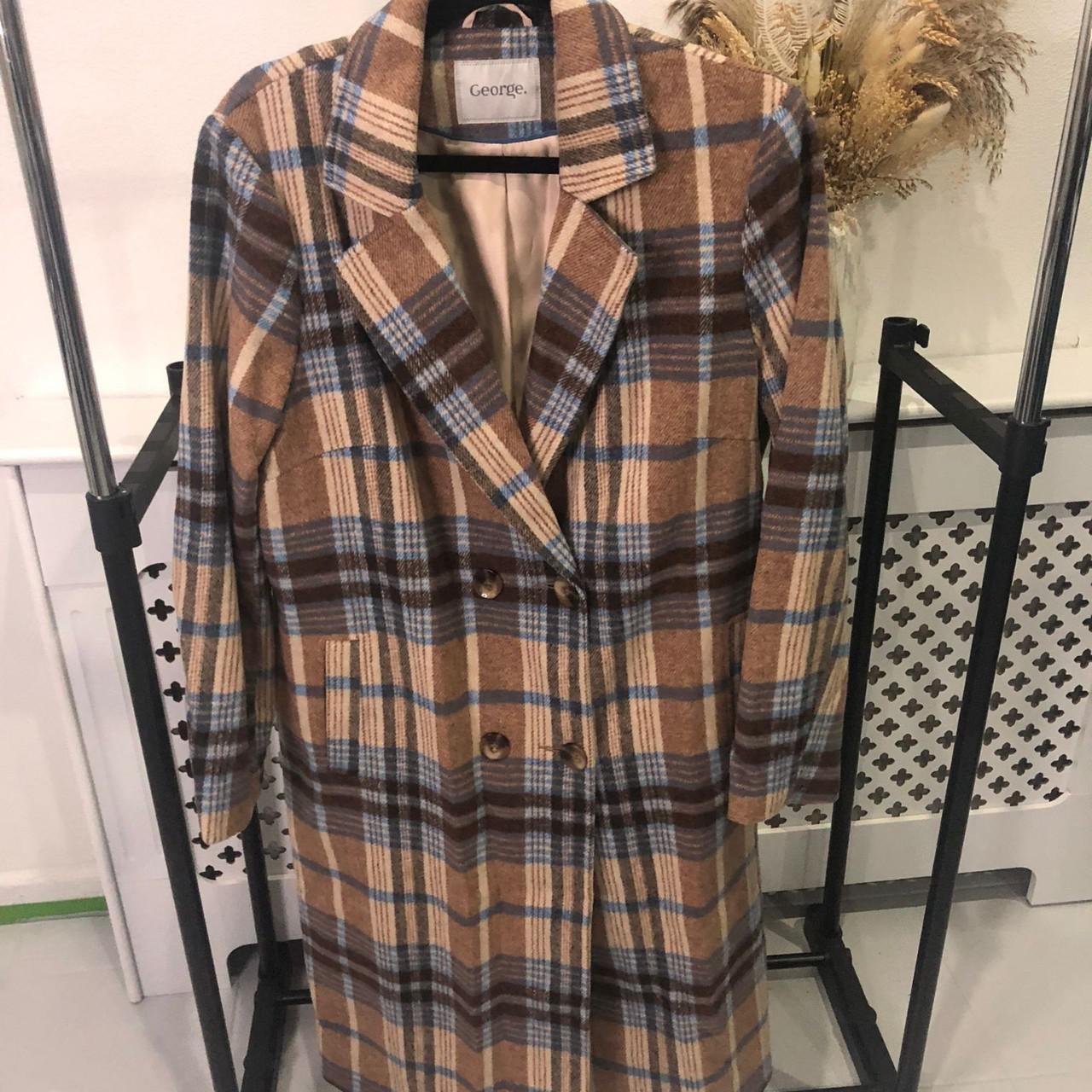 George checked sale coat