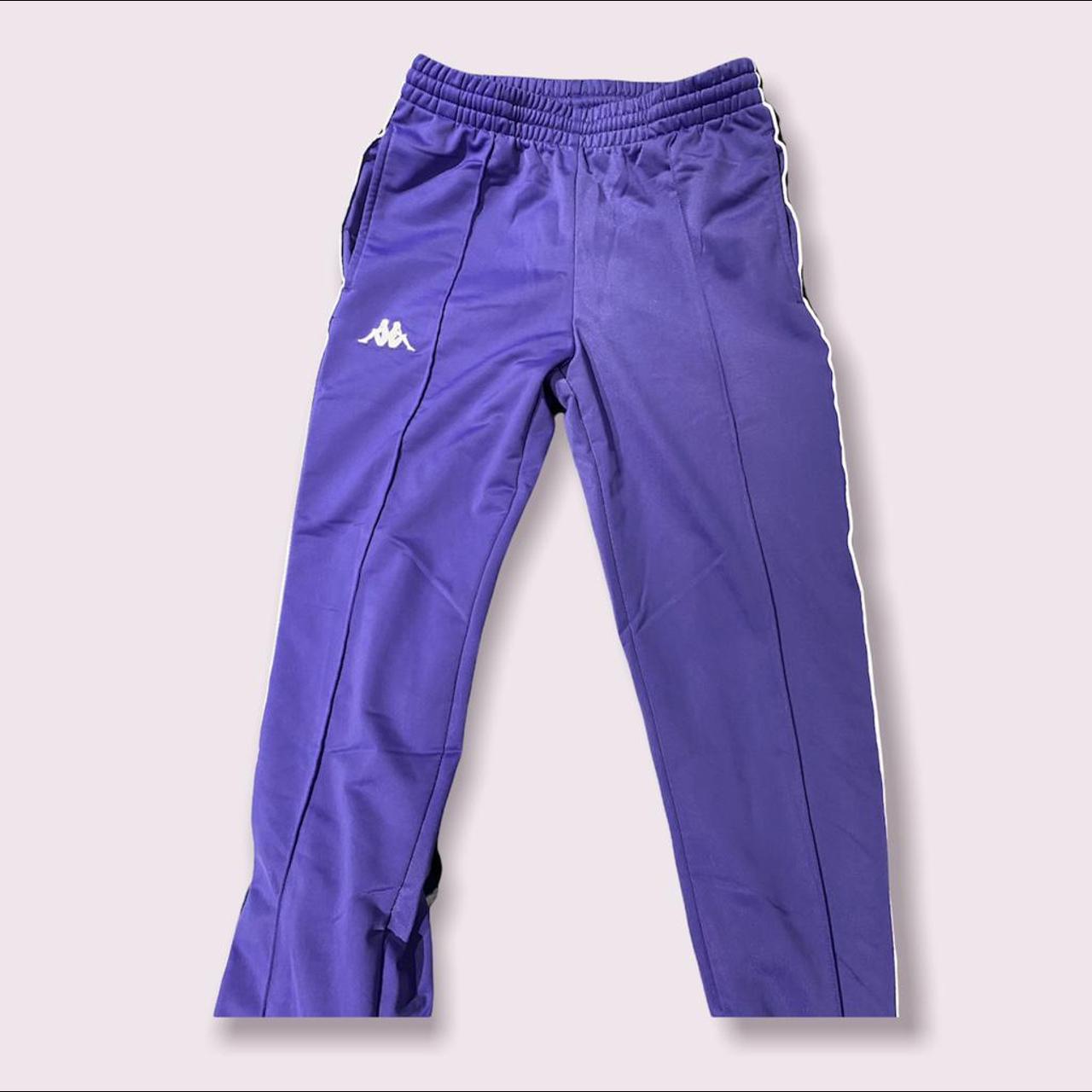 Kappa Men's Purple and Black Joggerstracksuits Depop