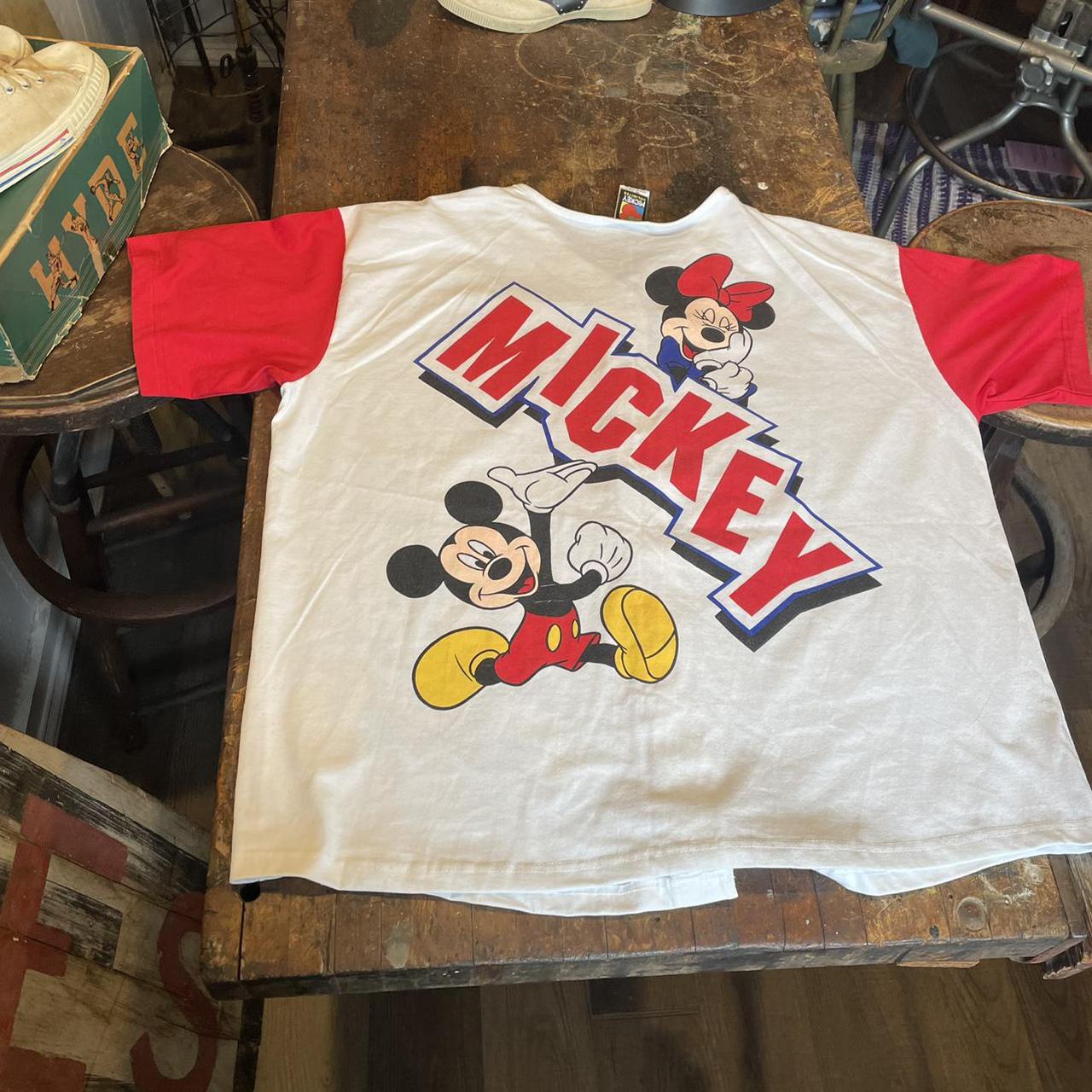 vintage mickey unlimited baseball jersey. double... - Depop