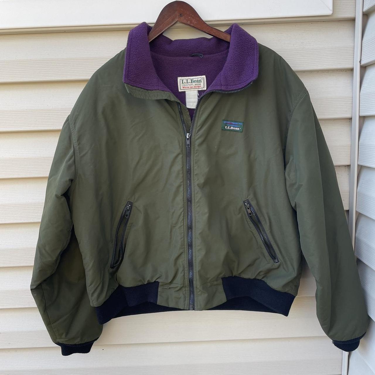 ll bean army green jacket