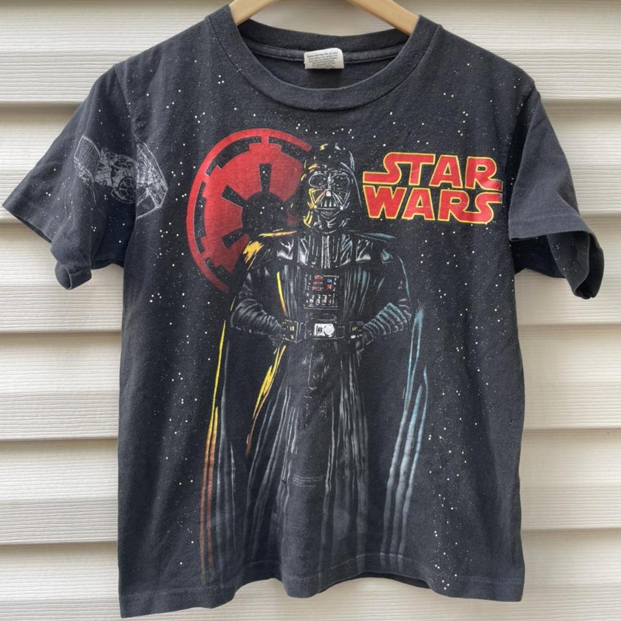 vintage 1996 Star Wars Darth Vader T-shirt size... - Depop