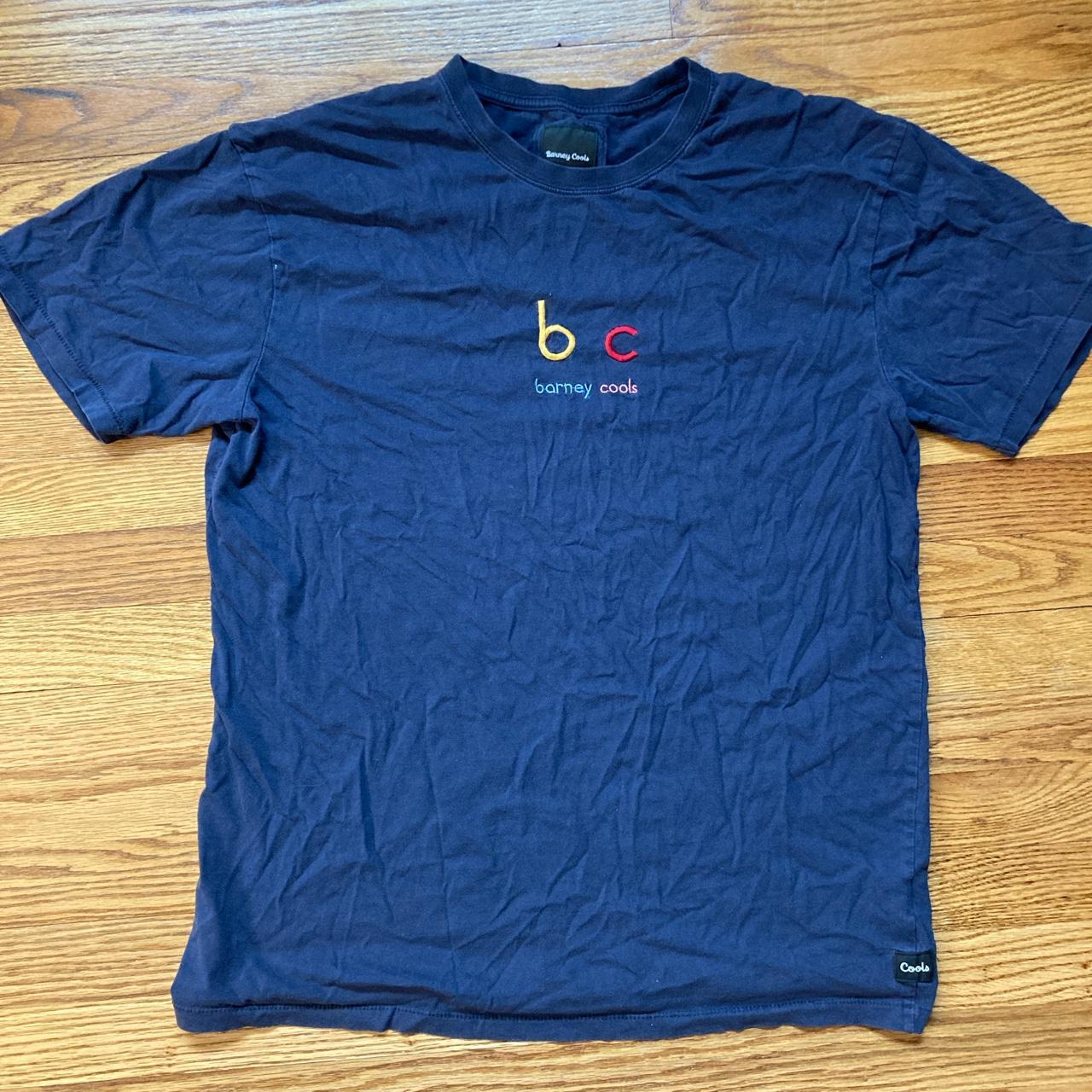 Barney Cools Men's Navy and Blue T-shirt