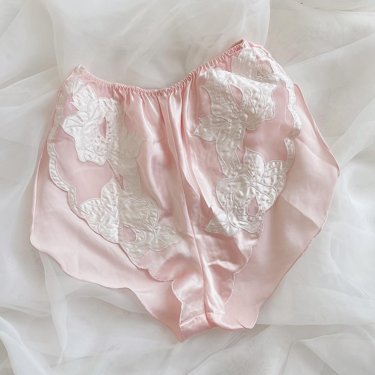 Vintage Victoria’s Secret dainty pink lounge shorts... - Depop