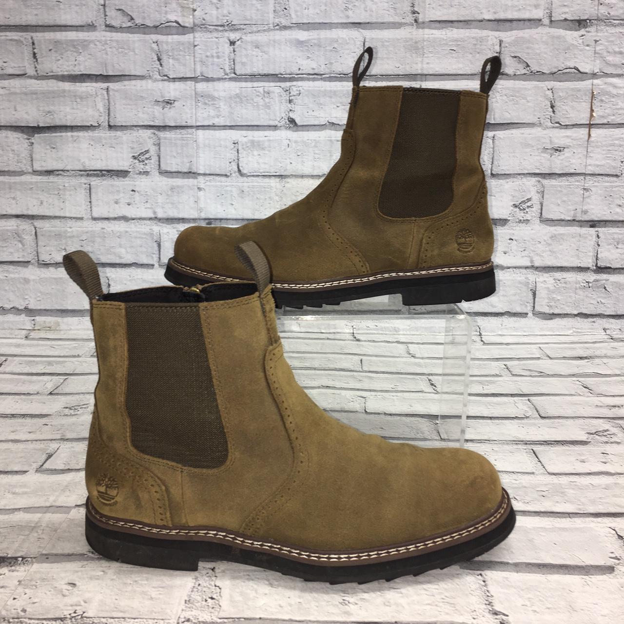 Timberland mirrorfit system brown suede boots with... - Depop