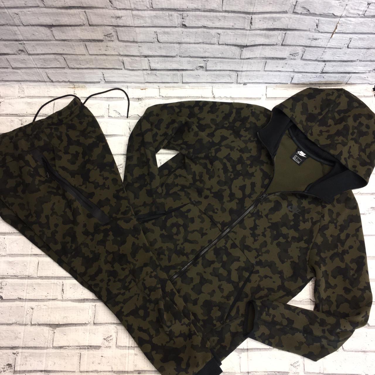 Nike Camouflage tracksuit zip fastening jacket &... Depop