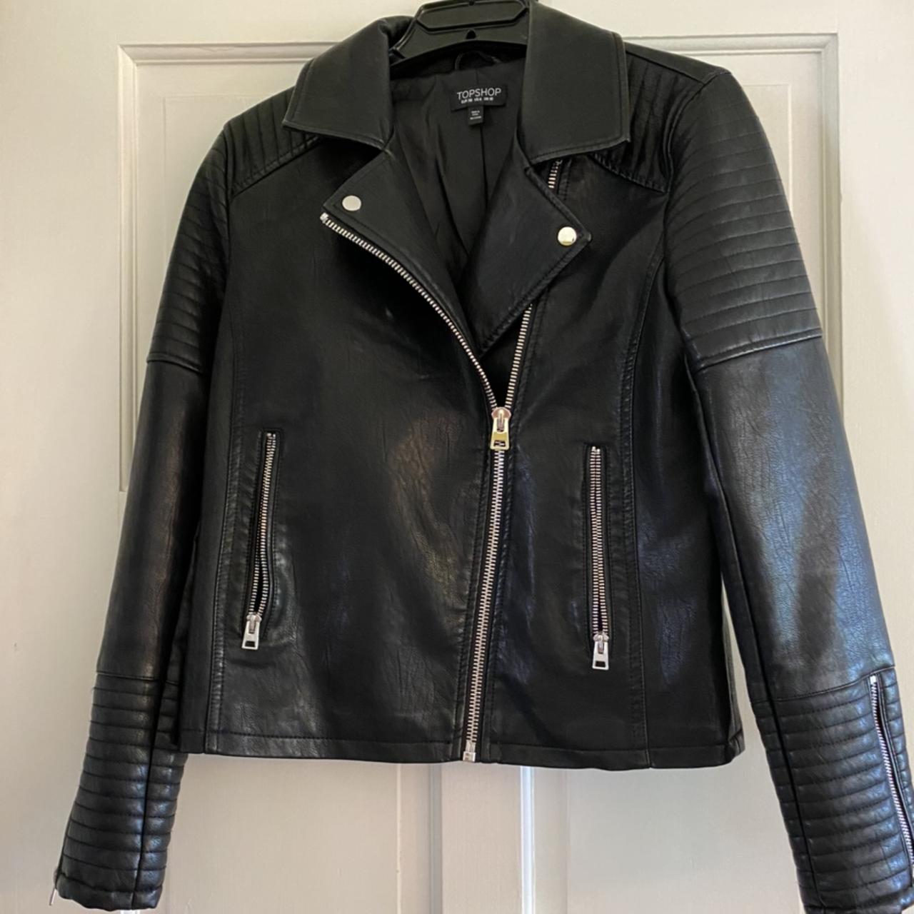 Rosa biker outlet jacket topshop