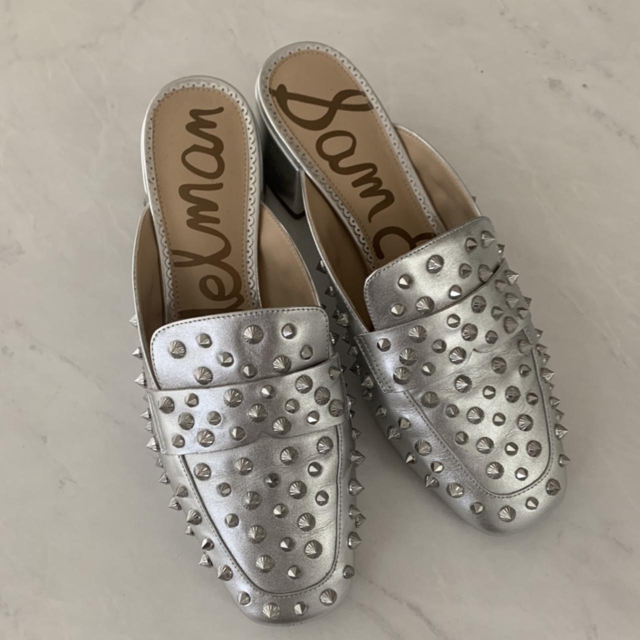 sam edelman silver loafers