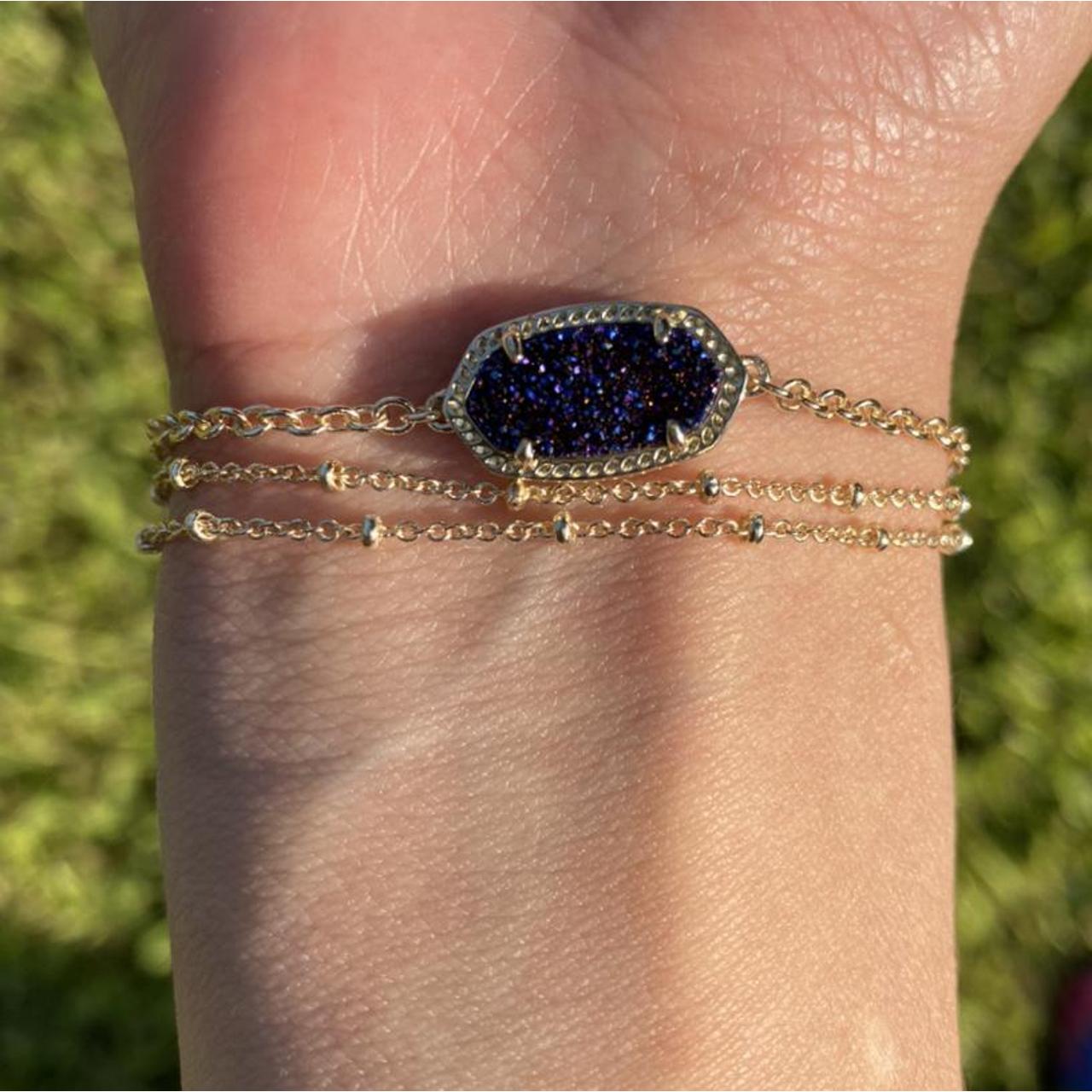 KENDRA SCOTT Indigo Blue DRUSY multi-strand