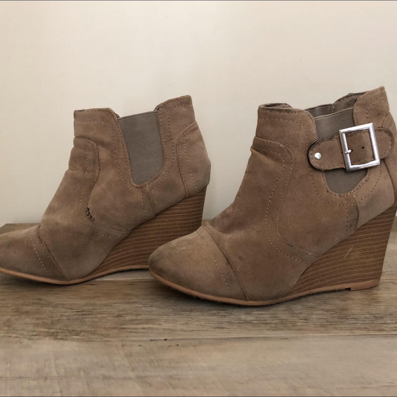 Rue 21 wedge store booties