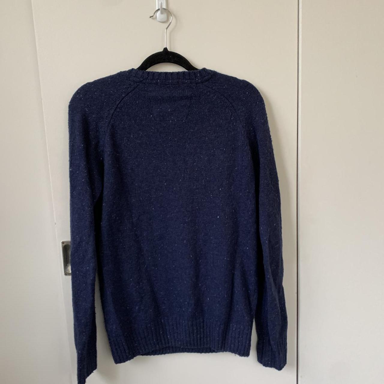 Pepe jeans blue knit jumper Size S #pepejeans... - Depop