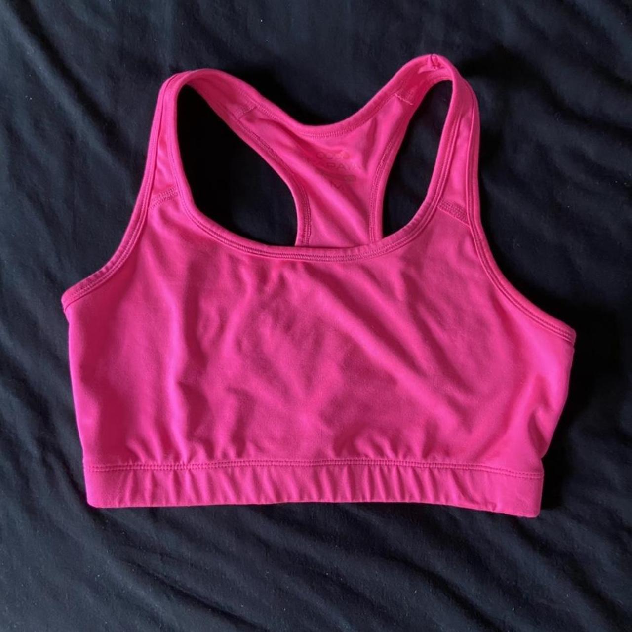 Papaya neon pink sports bra. The comfiest bra... - Depop