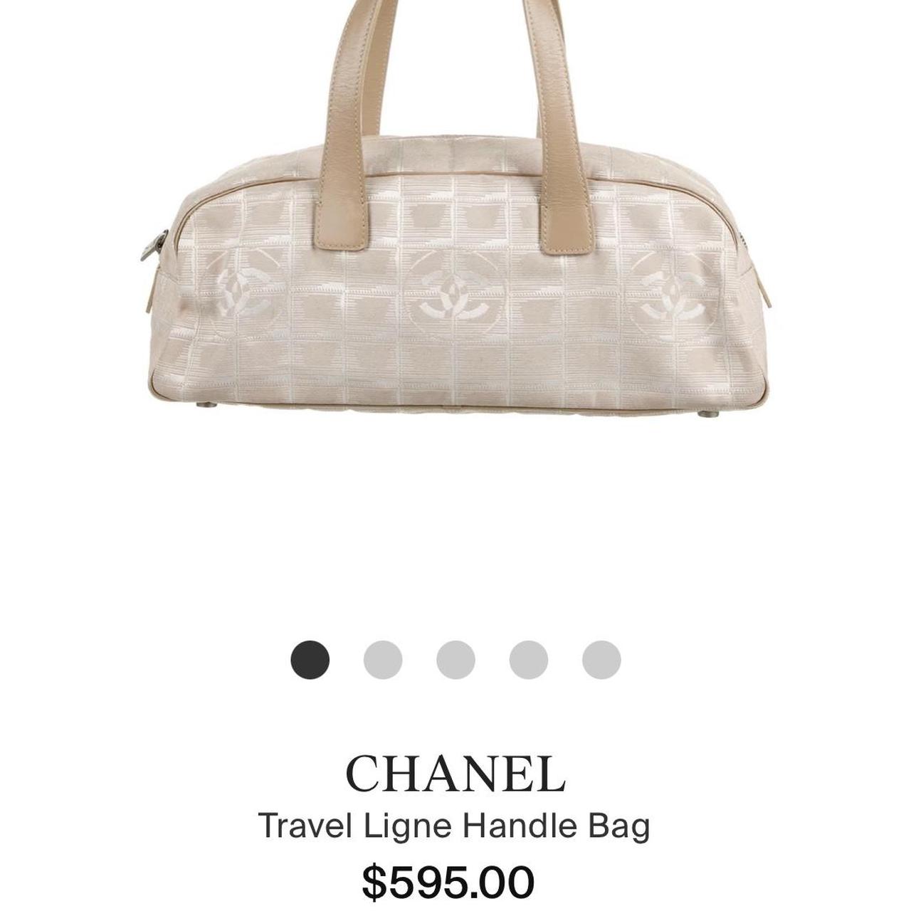 💗 Chanel Travel Line Bagette Handbag Beige/light - Depop