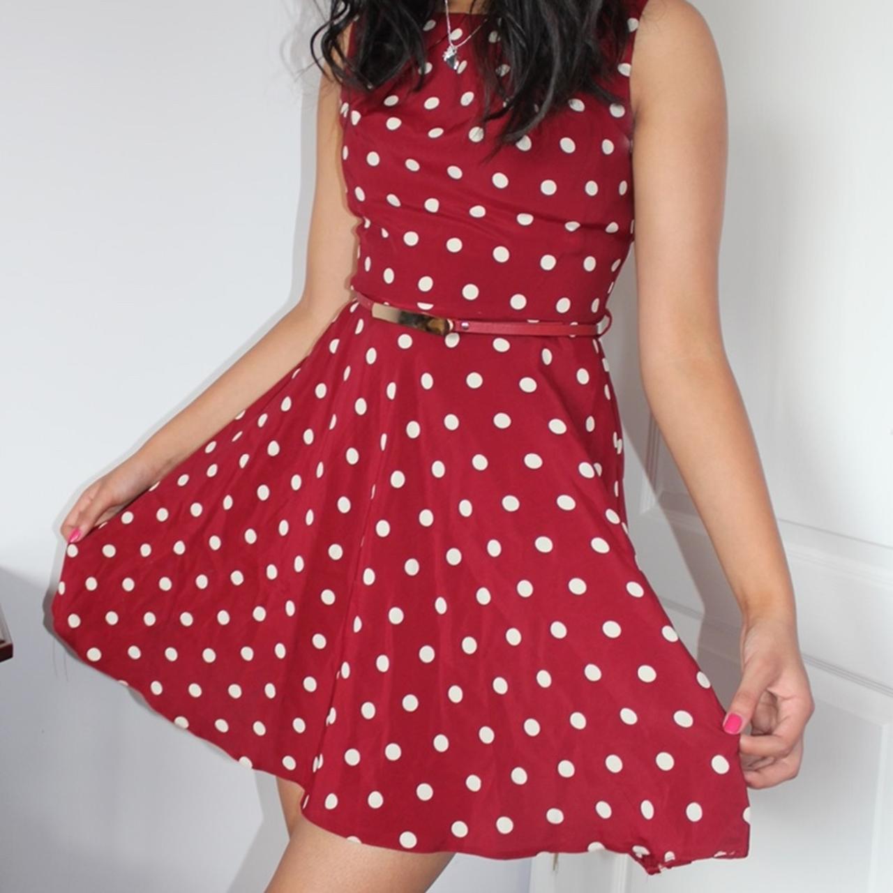 Product Image 1 - Red and white polka dot