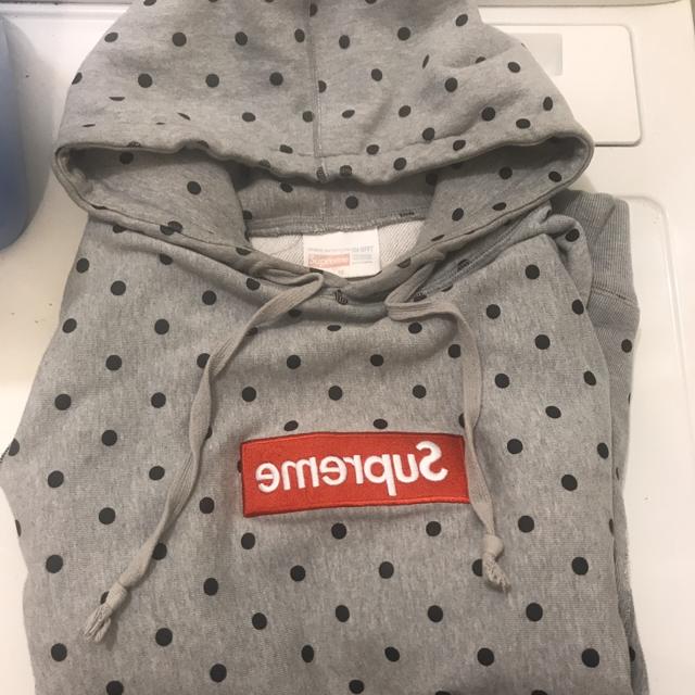 Supreme box logo hot sale polka dot hoodie