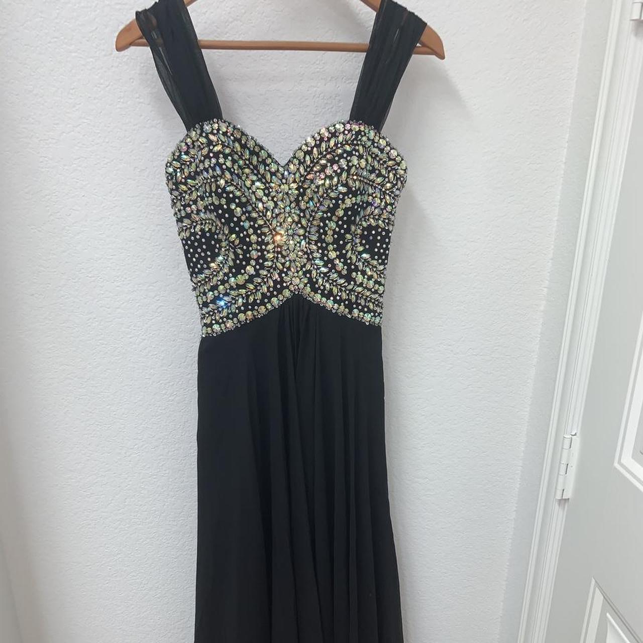 Women's Black and Silver Dress