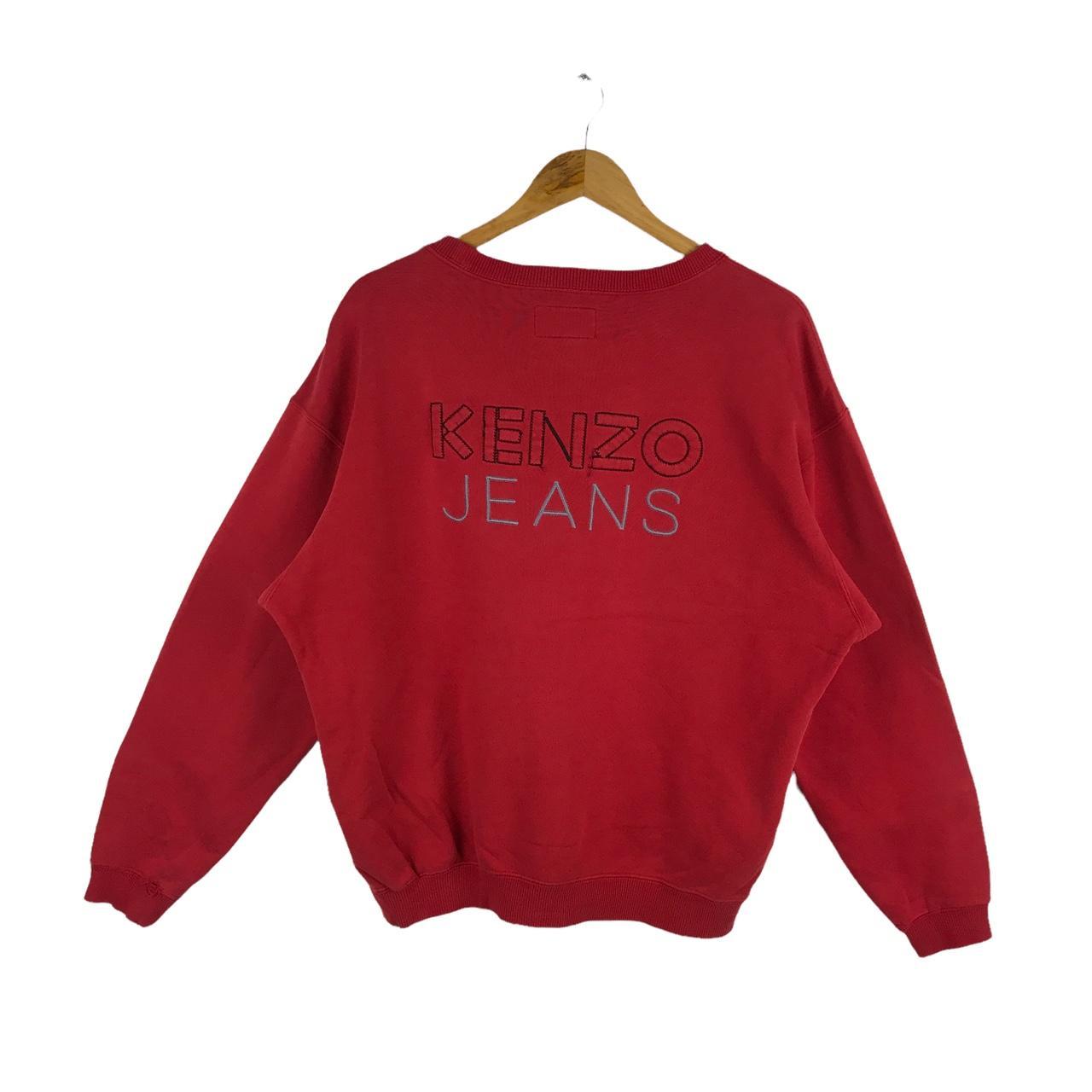 KENZO Jeans Embroidery Spellout Sweatshirt TAG Depop