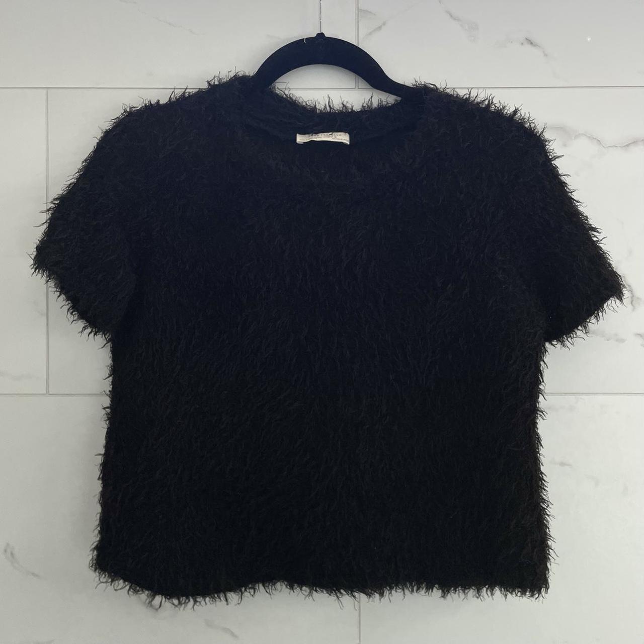 zara fuzzy top