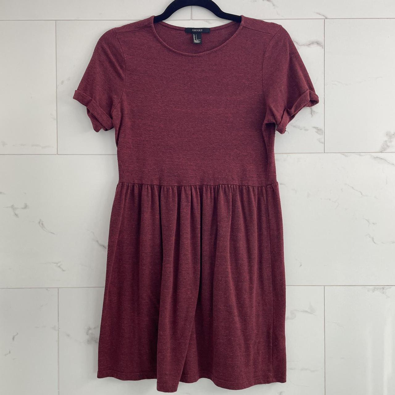 Burgundy dress forever clearance 21