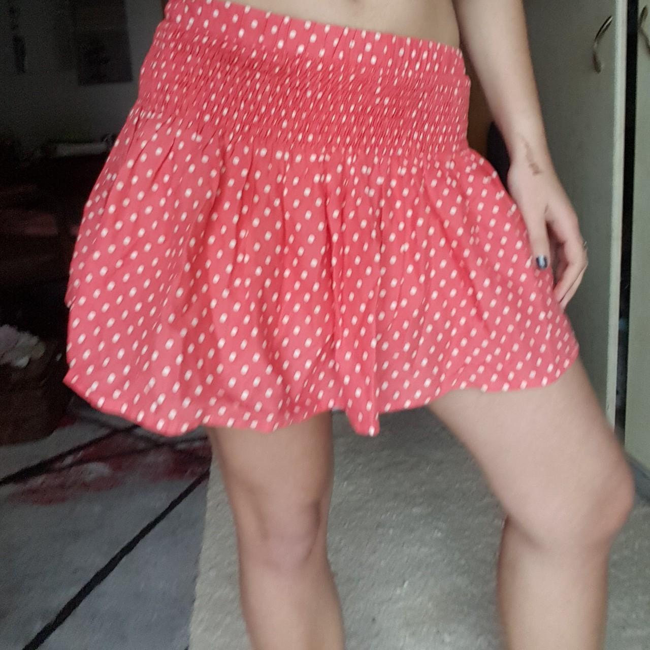 Polka dot skirt bershka best sale