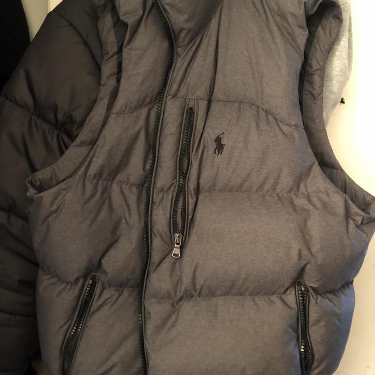 brown ralph lauren body warmer