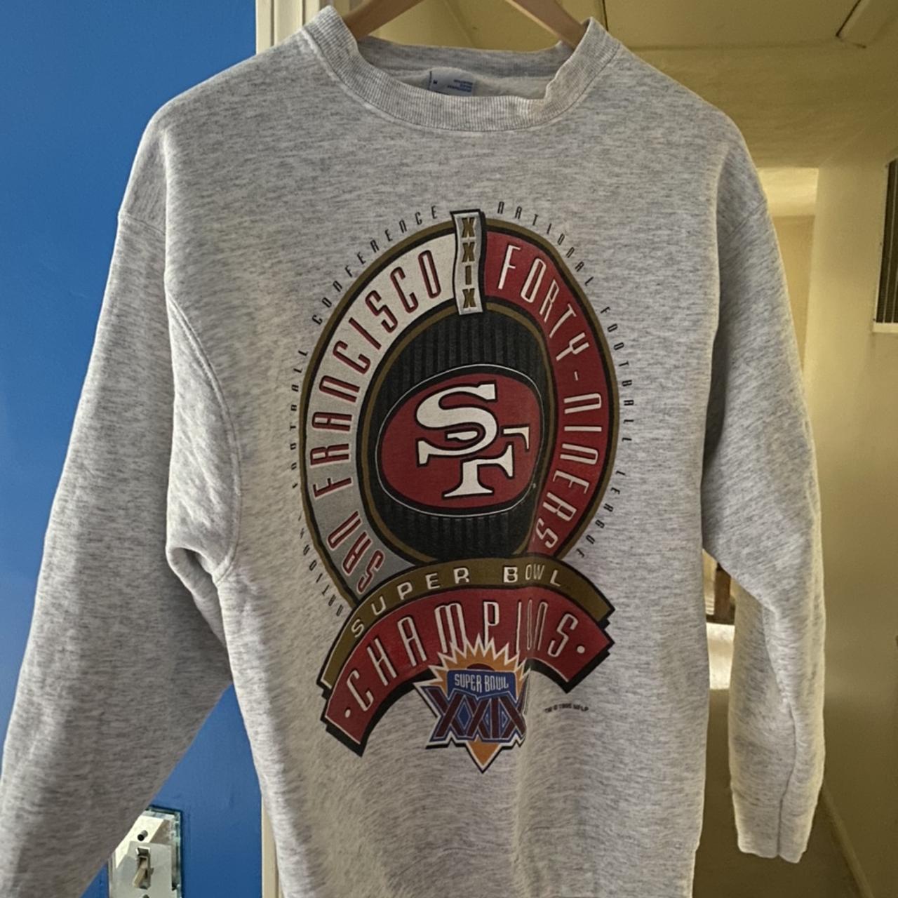 Vintage San Francisco 49ers NFL football crewneck... - Depop