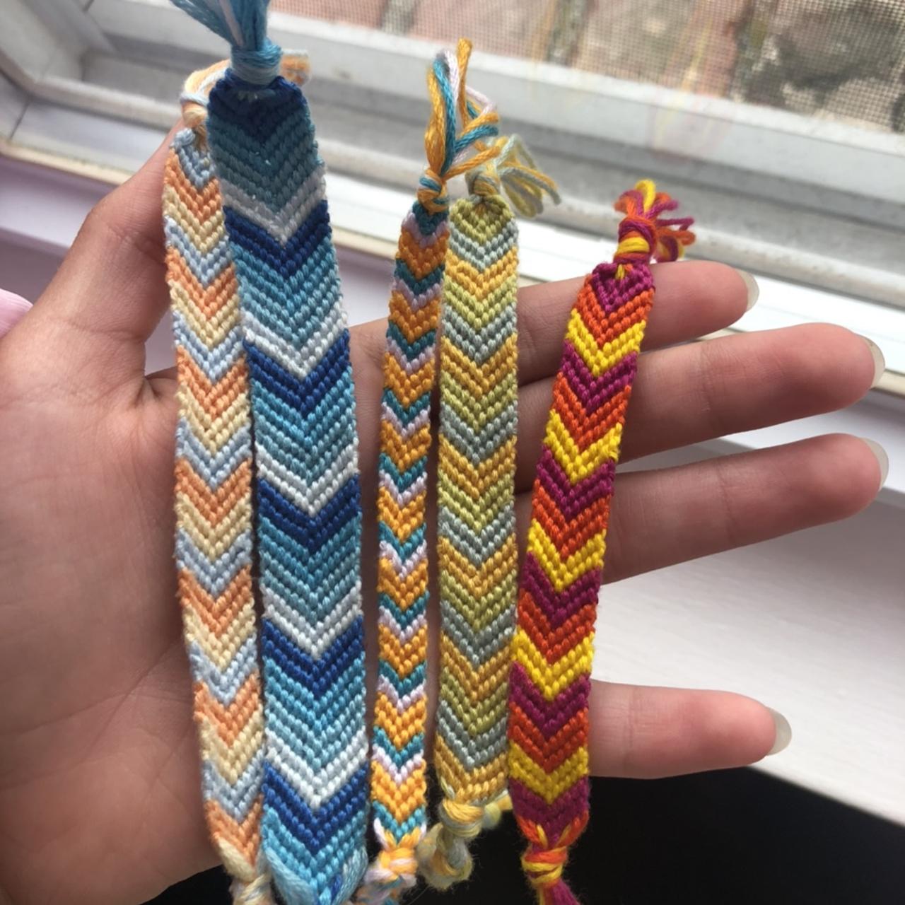 chevron friendship bracelet -soo... - Depop