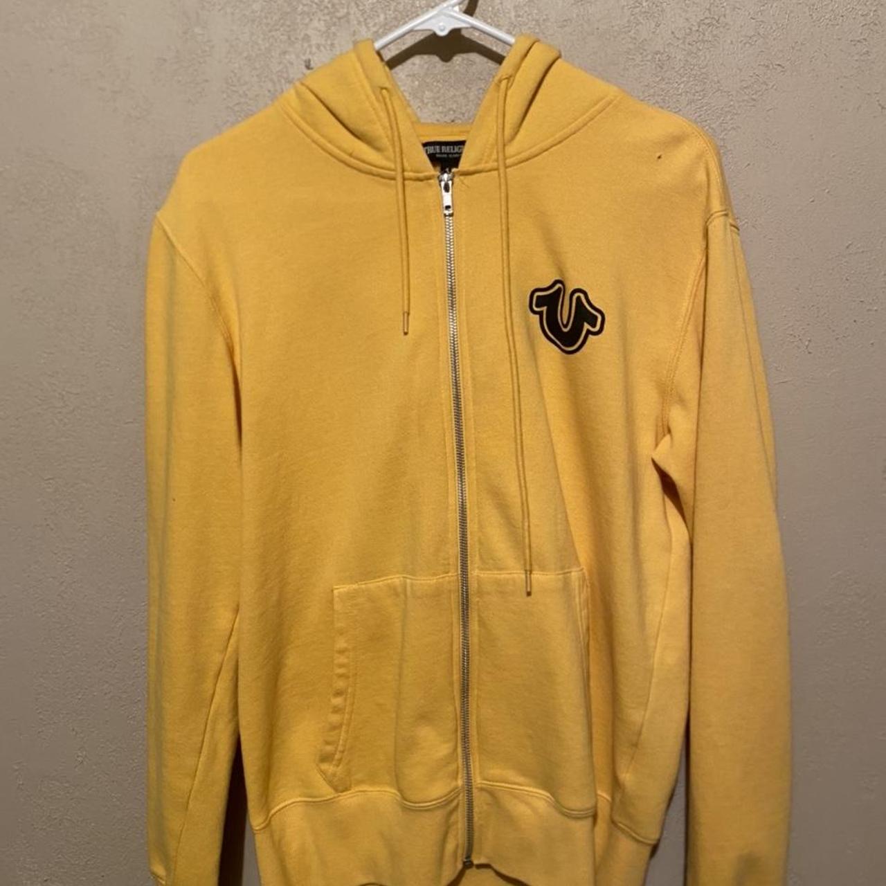 Black and yellow sale true religion jacket