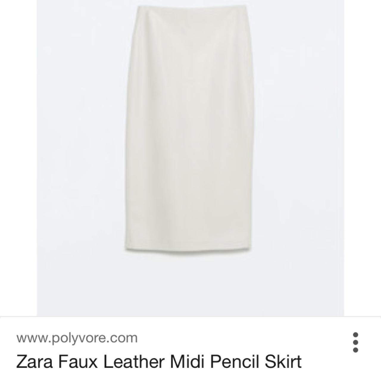 Faux leather midi pencil skirt outlet zara