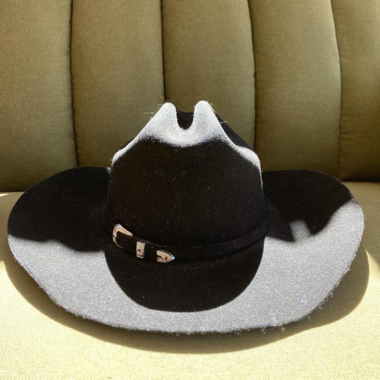 Badass Black Children Cowboy Hat Leather 🖤🖤🖤🖤🖤 Depop